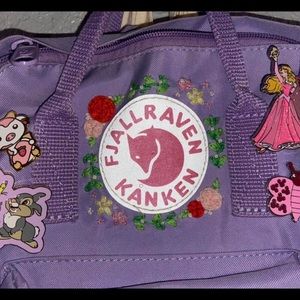 Floral Embroidered Fjallraven Kanken Mini Backpack